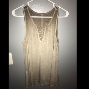 American Eagle Olive Green Tank